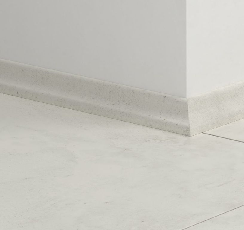 Quart de rond  Quick Step, Mdf, décor Carrelage blanc, h.1.70 x L. 240.00 cm