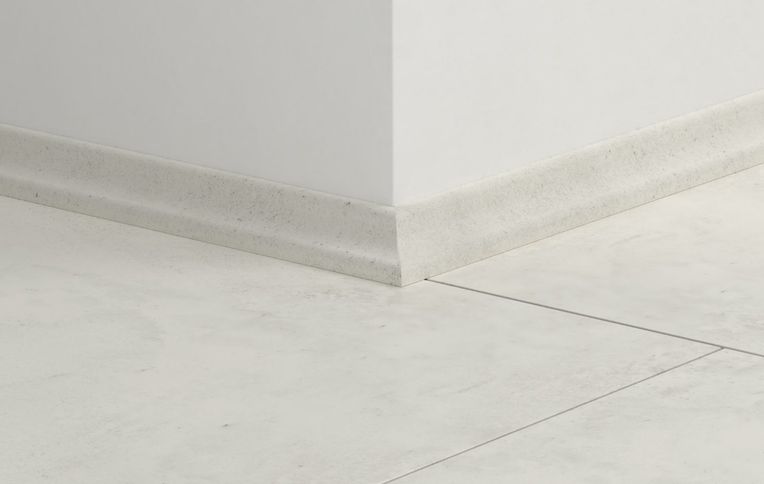 Quart de rond Quick Step, Mdf, décor Carrelage blanc, h.1.70 x L. 240.00 cm