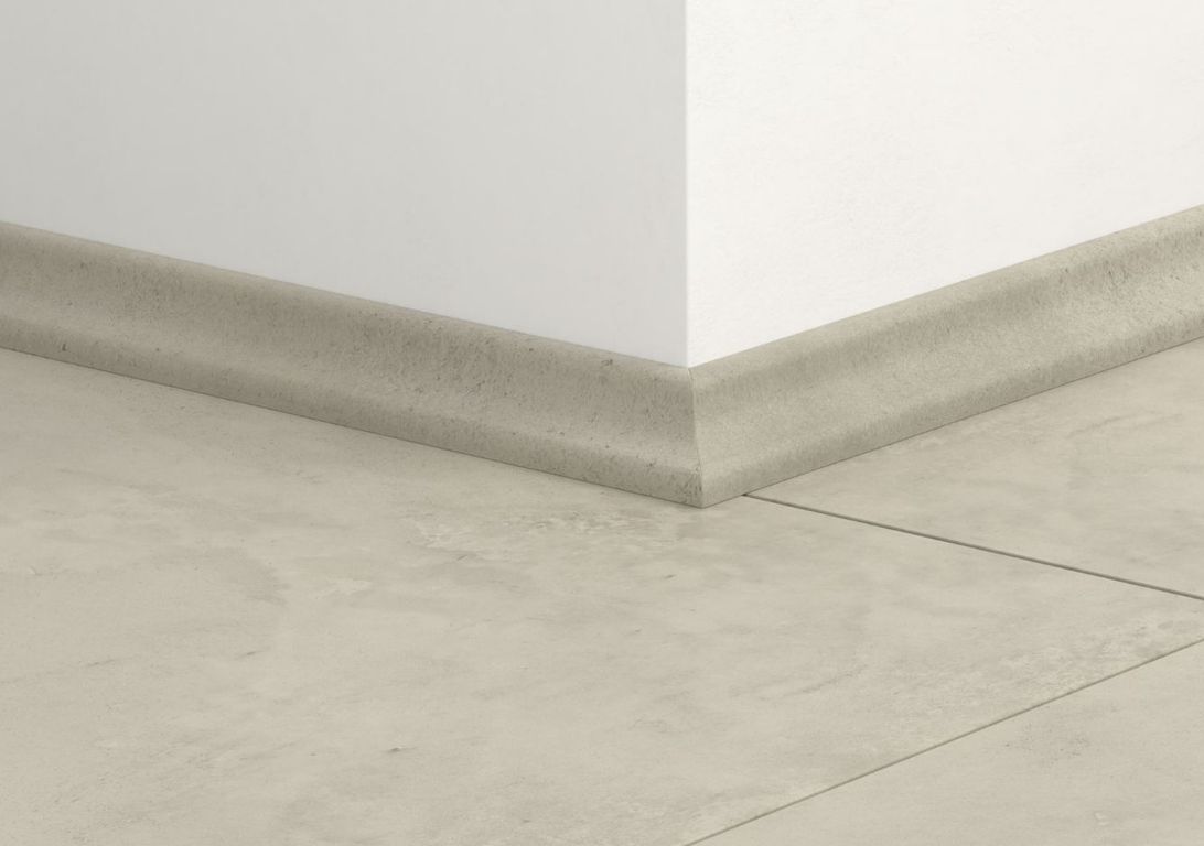 Quart de rond  Quick Step, Mdf, décor Béton gris, h.1.70 x L. 240.00 cm