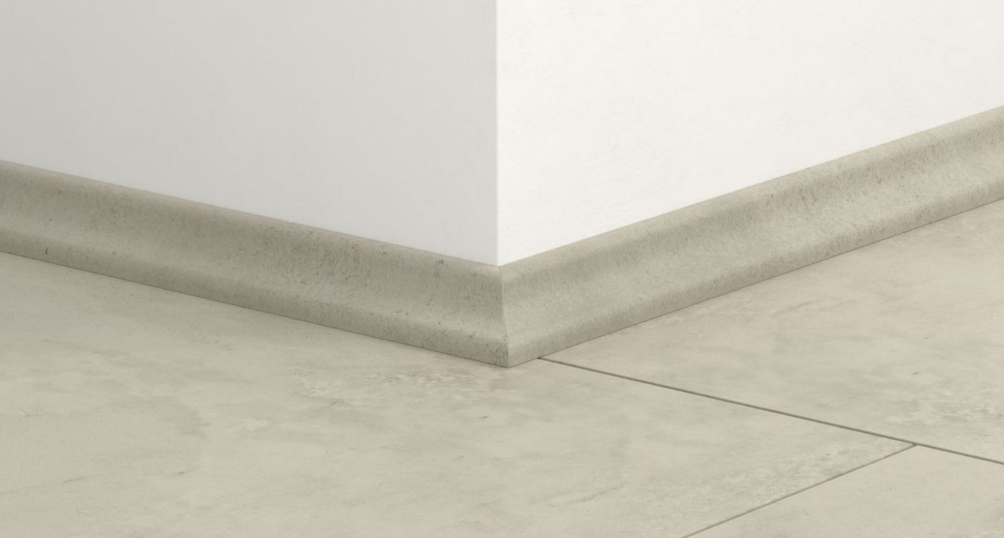 Quart de rond  Quick Step, Mdf, décor Béton gris, h.1.70 x L. 240.00 cm