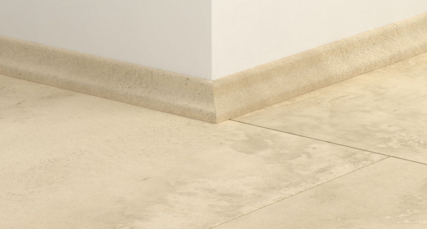 Quart de rond  Quick Step, Mdf, décor Carrelage beige, h.1.70 x L. 240.00 cm