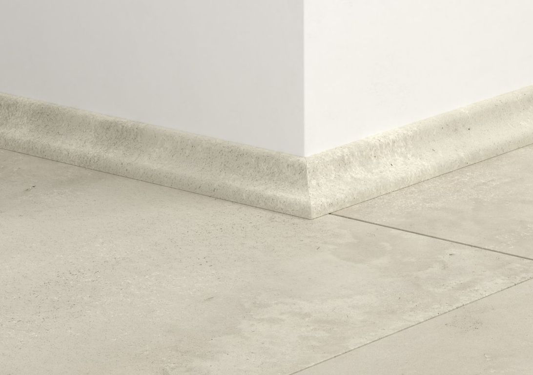 Quart de rond  Quick Step, Mdf, décor Béton gris clair, h.1.70 x L. 240.00 cm