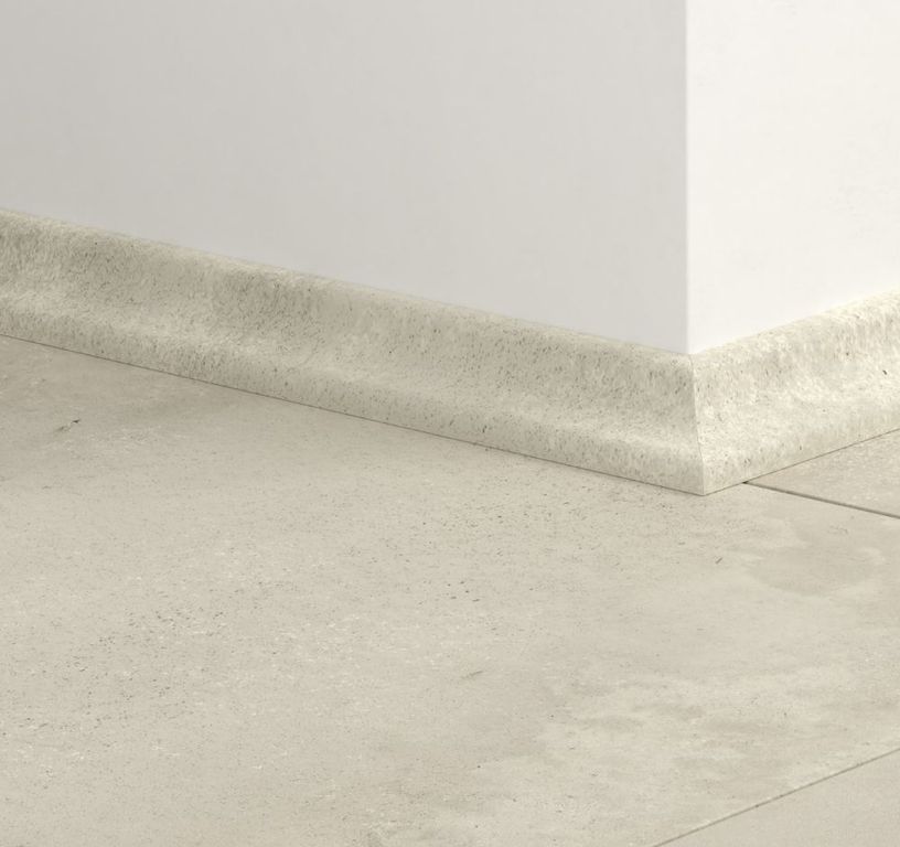 Quart de rond  Quick Step, Mdf, décor Béton gris clair, h.1.70 x L. 240.00 cm