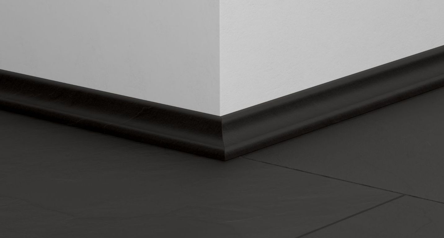 Quart de rond  Quick Step, Mdf, décor Carrelage noir, h.1.70 x L. 240.00 cm