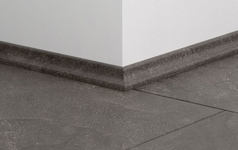 Quart de rond Quick Step, Mdf, décor Carrelage gris, h.1.70 x L. 240.00 cm