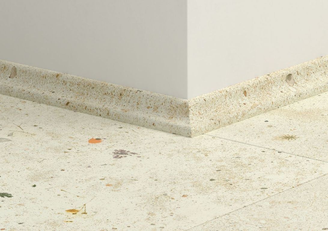 Quart de rond  Quick Step, Mdf, décor Béton beige, h.1.70 x L. 240.00 cm