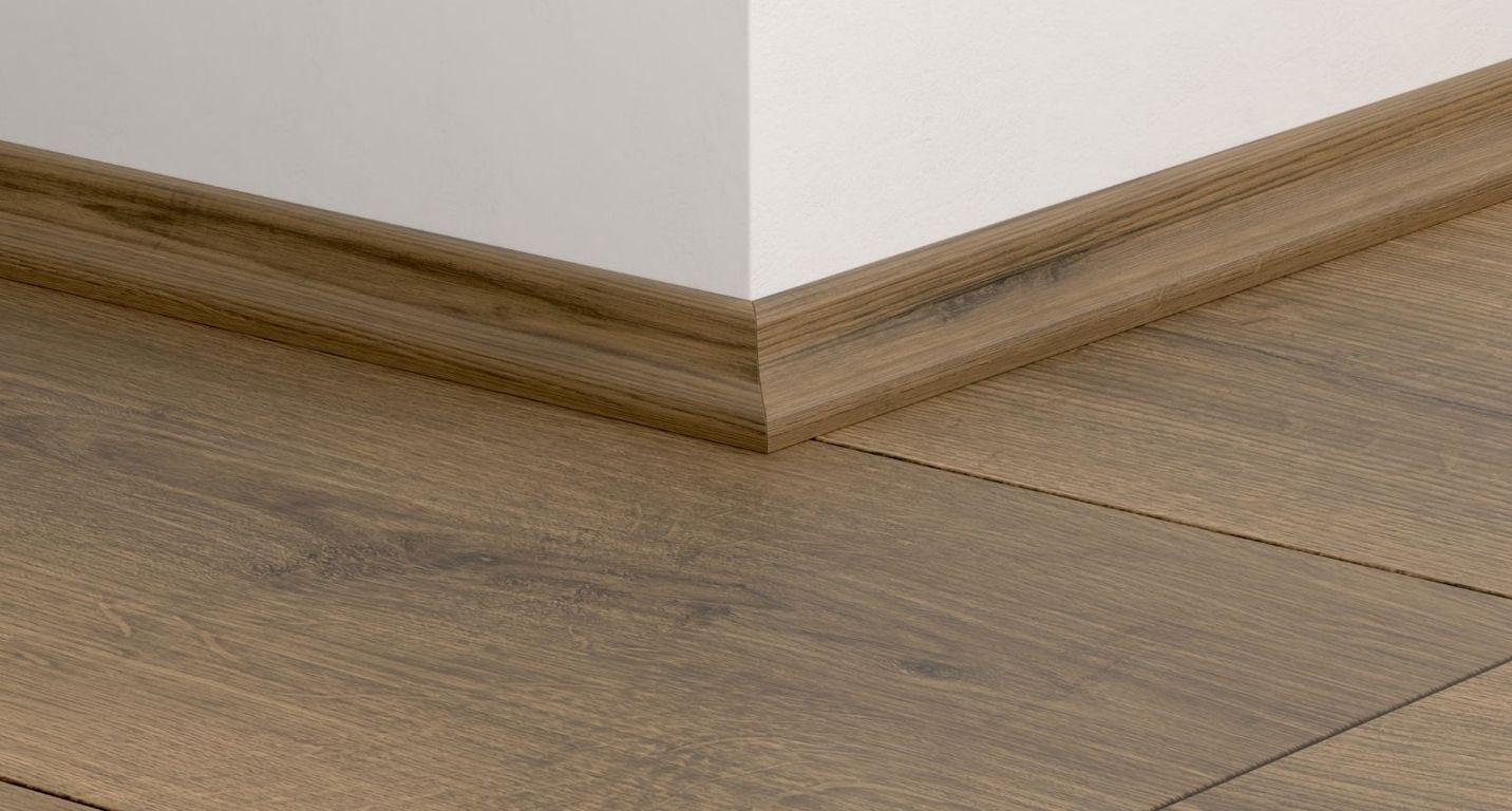 Quart de rond  Quick Step, Mdf, décor Bois marron, h.1.70 x L. 240.00 cm