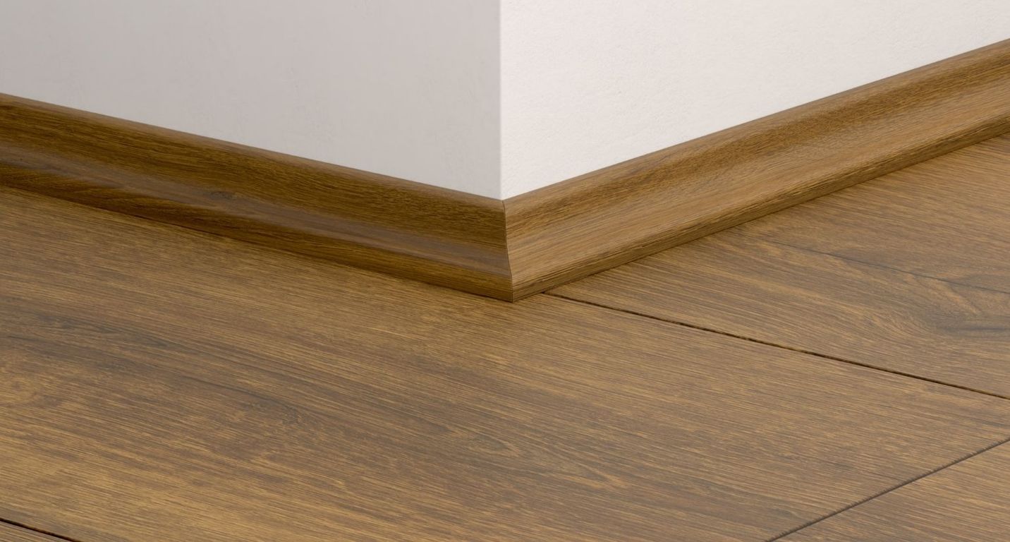 Quart de rond  Quick Step, Mdf, décor Bois marron, h.1.70 x L. 240.00 cm