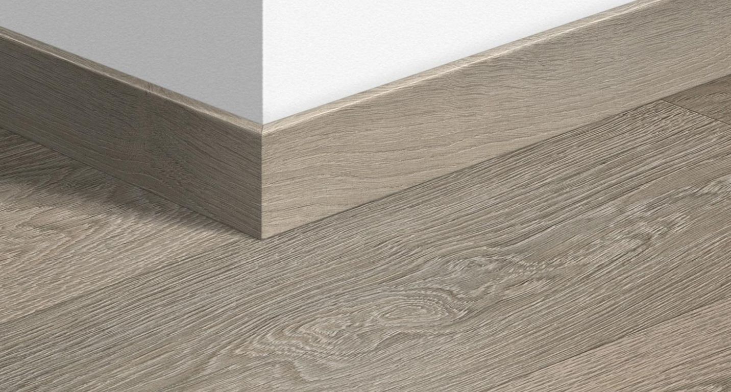 Plinthe  Quick Step, Mdf, décor Bois vieilli gris clair, h.5.80 x L. 240.00 cm