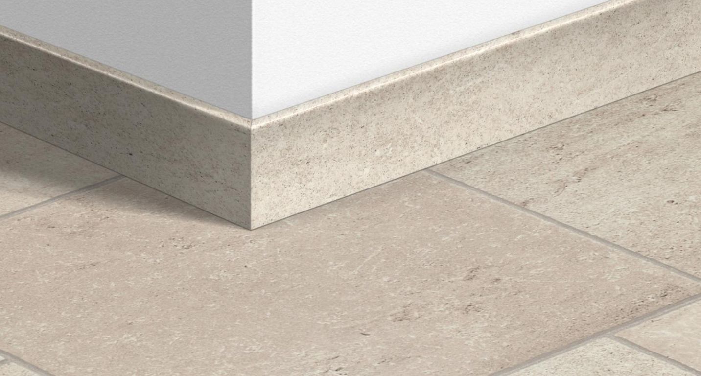 Plinthe  Quick Step, Mdf, décor Carrelage céramique blanche, h.5.80 x L. 240.00 cm