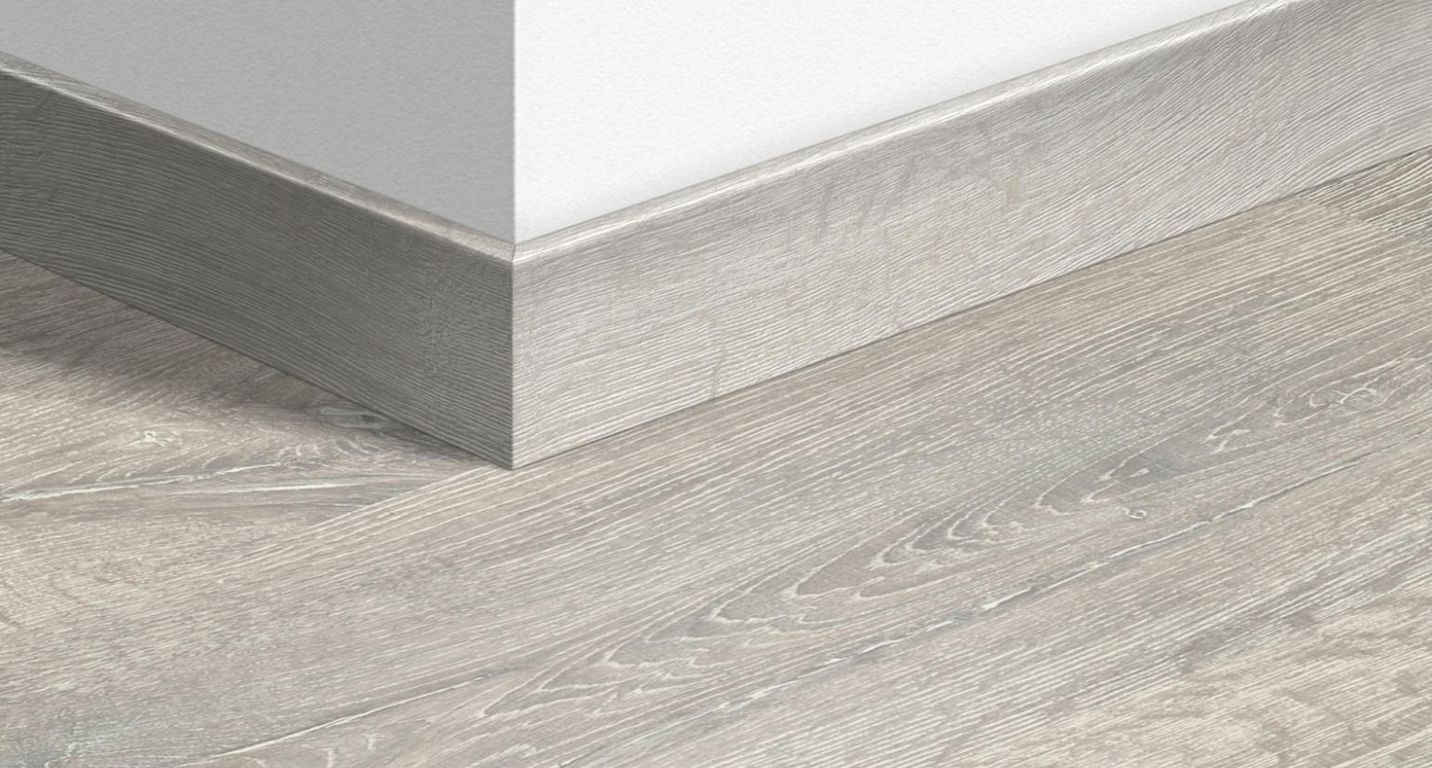 Plinthe  Quick Step, Mdf, décor Bois vieilli patiné blanc, h.5.80 x L. 240.00 cm