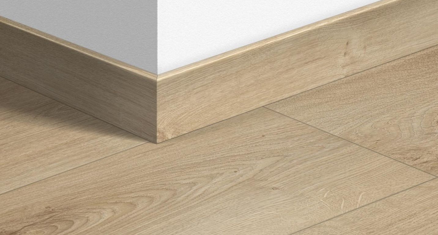Plinthe  Quick Step, Mdf, décor Bois classique beige mono, h.5.80 x L. 240.00 cm