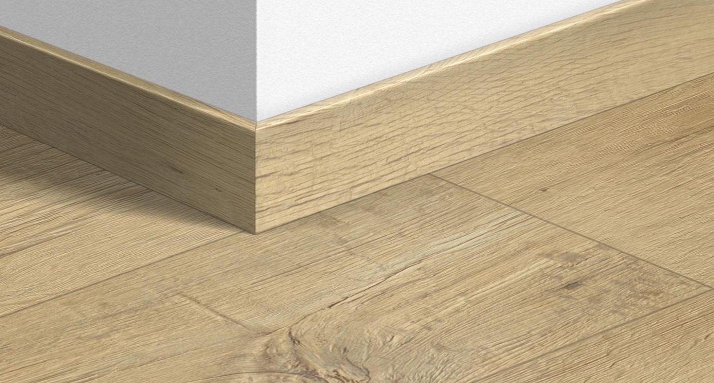 Plinthe  Quick Step, Mdf, décor Bois sablé naturel mono, h.5.80 x L. 240.00 cm