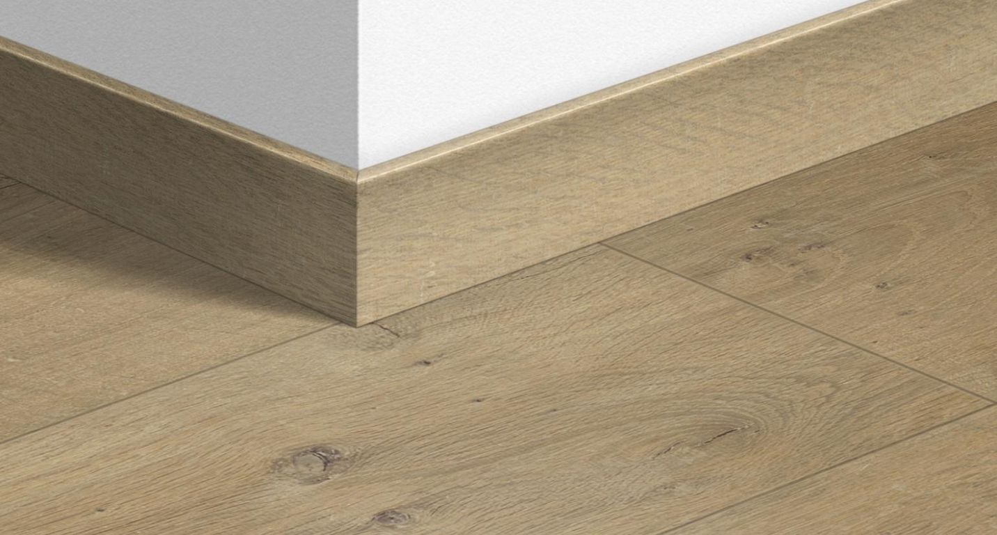 Plinthe  Quick Step, Mdf, décor Bois  gris huilé mono, h.5.80 x L. 240.00 cm