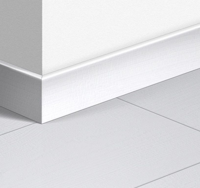 Plinthe  Quick Step, Mdf, décor Bois planches blanches, h.5.80 x L. 240.00 cm