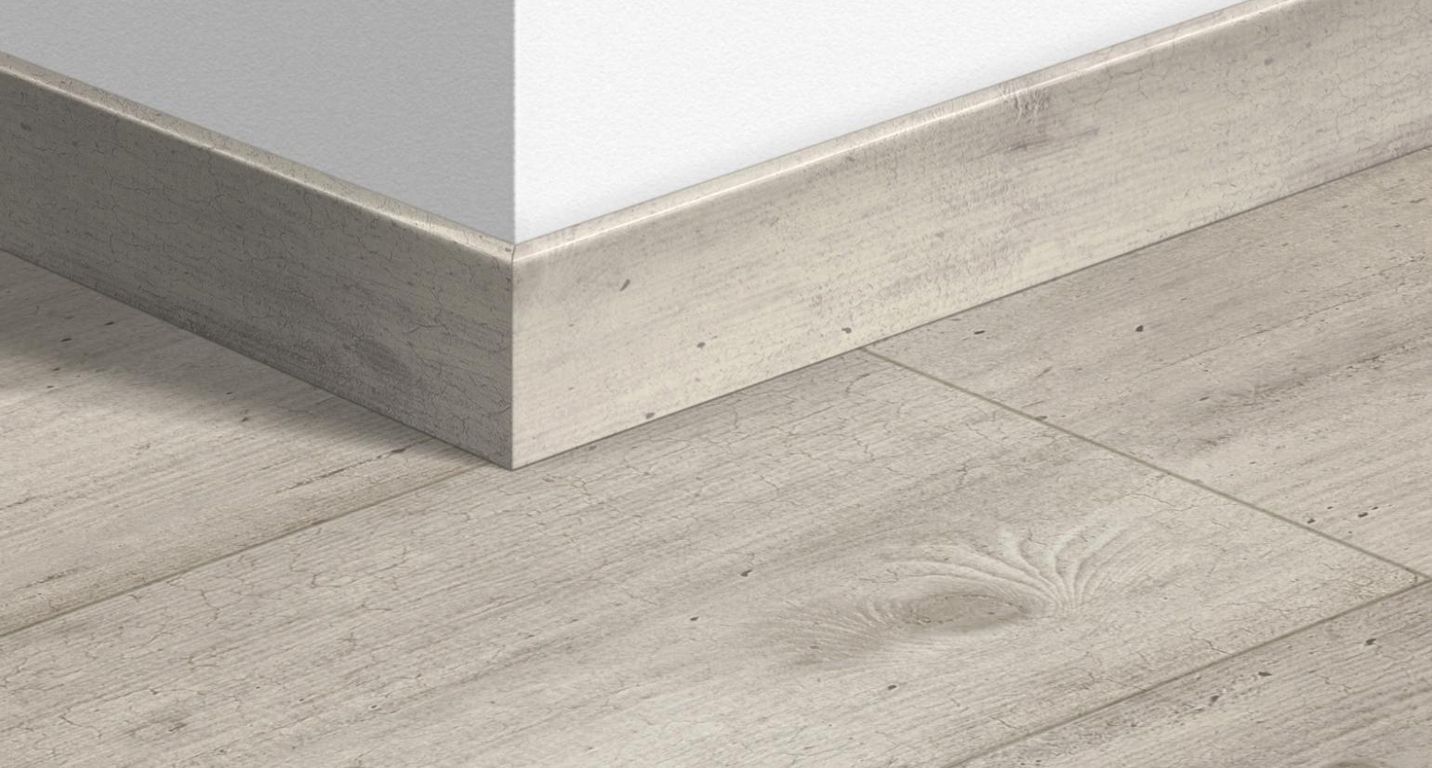 Plinthe  Quick Step, Mdf, décor Bois gris clair mono, h.5.80 x L. 240.00 cm