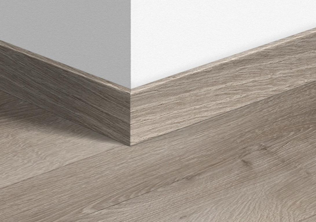 Plinthe  Quick Step, Mdf, décor Bois désert gris brossé, h.5.80 x L. 240.00 cm