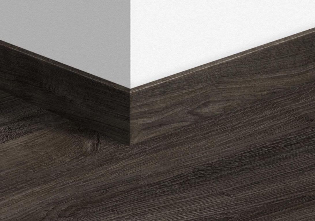 Plinthe  Quick Step, Mdf, décor Bois chene newcastle noir, h.5.80 x L. 240.00 cm