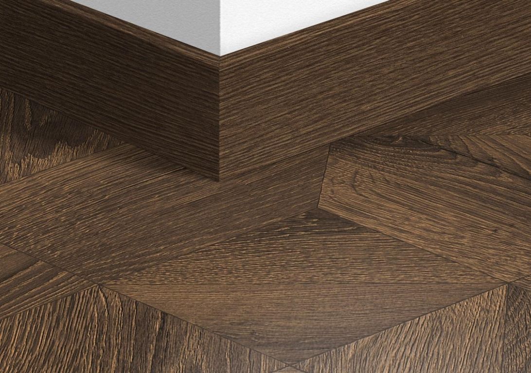 Plinthe  Quick Step, Mdf, décor Bois royal oak dark brown, h.5.80 x L. 240.00 cm