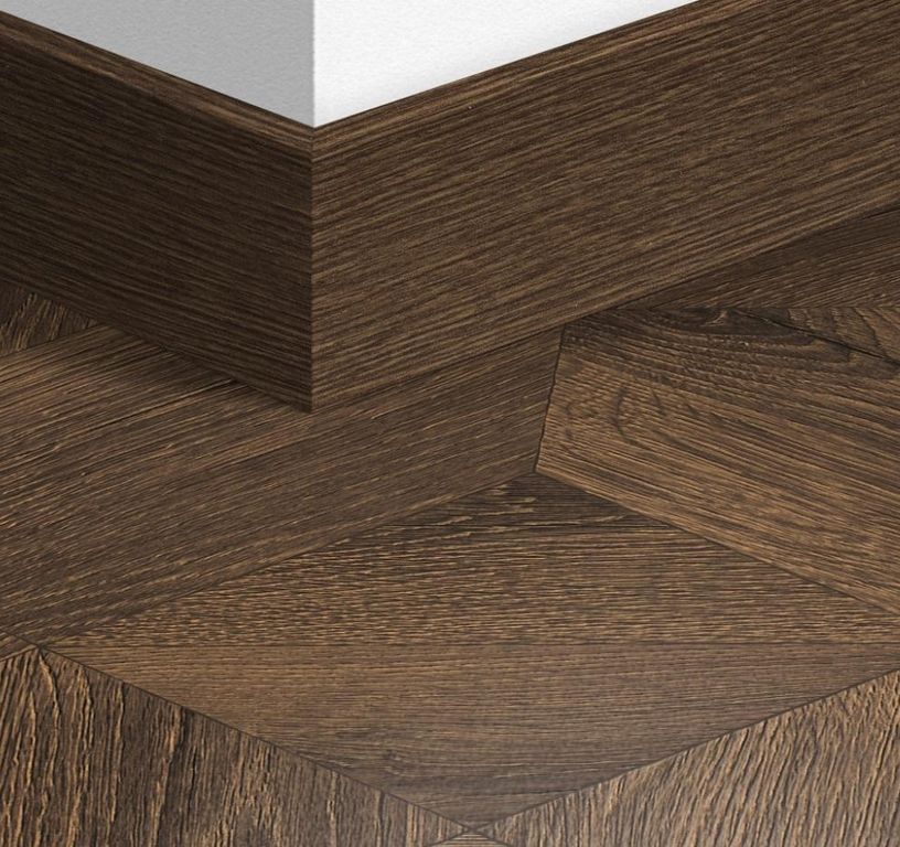Plinthe  Quick Step, Mdf, décor Bois royal oak dark brown, h.5.80 x L. 240.00 cm