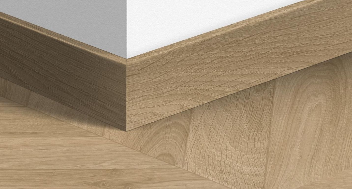 Plinthe  Quick Step, Mdf, décor Bois chevron oak medium, h.5.80 x L. 240.00 cm