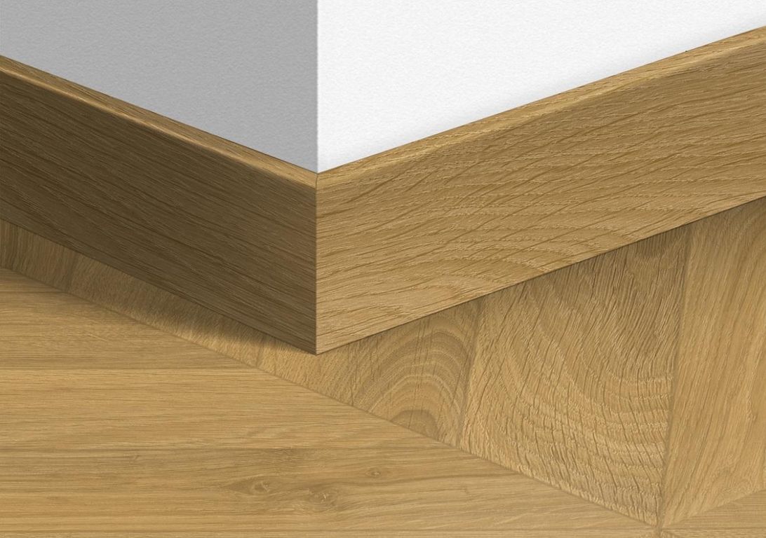 Plinthe  Quick Step, Mdf, décor Bois chevron oak natural, h.5.80 x L. 240.00 cm