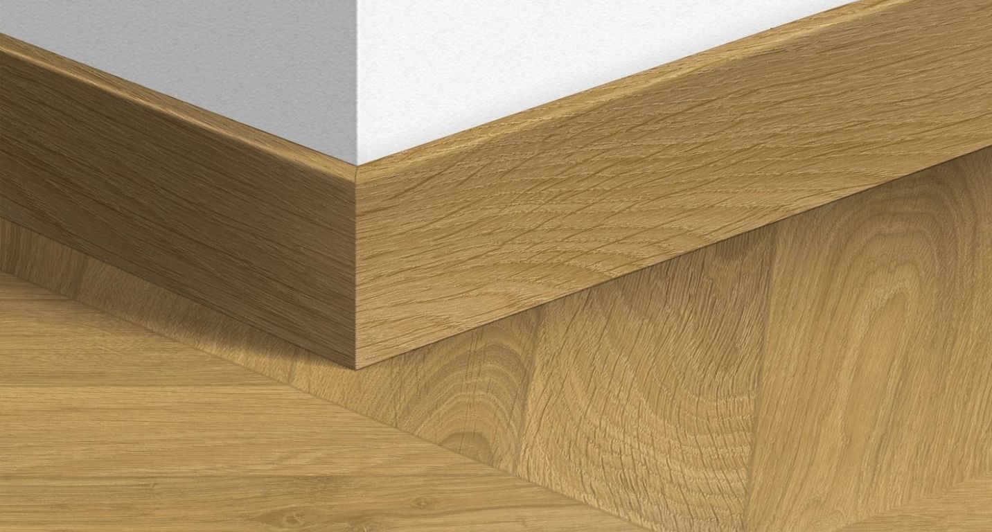 Plinthe  Quick Step, Mdf, décor Bois chevron oak natural, h.5.80 x L. 240.00 cm