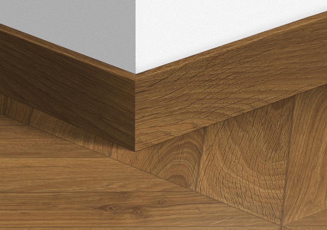 Plinthe  Quick Step, Mdf, décor Bois chevron oak brown, h.5.80 x L. 240.00 cm