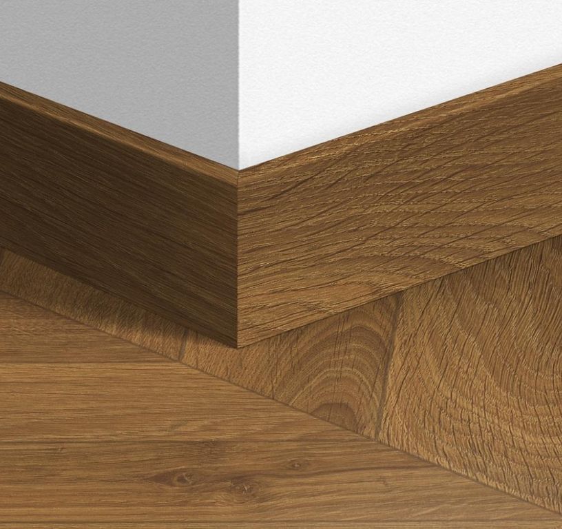 Plinthe  Quick Step, Mdf, décor Bois chevron oak brown, h.5.80 x L. 240.00 cm