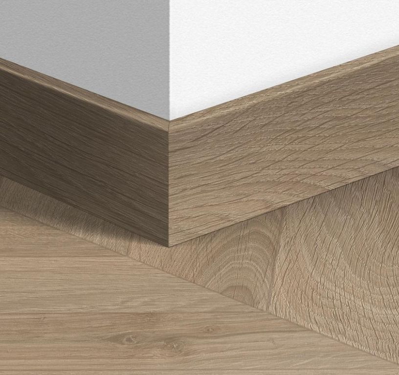 Plinthe  Quick Step, Mdf, décor Bois chevron oak taupe, h.5.80 x L. 240.00 cm