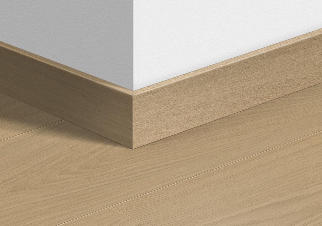 Plinthe pour sols stratifiés Quick Step, Mdf, décor Bois chene vernis beige, h.5.80 x L. 240.00 cm