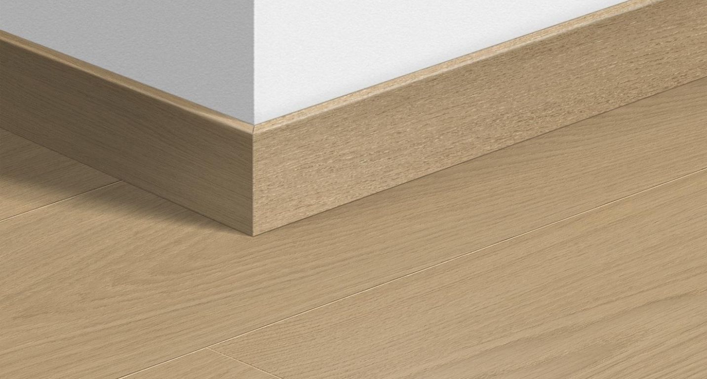 Plinthe pour sols stratifiés Quick Step, Mdf, décor Bois chene vernis beige, h.5.80 x L. 240.00 cm