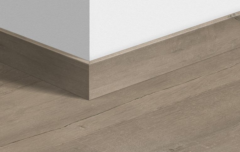 Plinthe pour sols stratifiés Quick Step, Mdf, décor Bois patiné blanc, h.5.80 x L. 240.00 cm