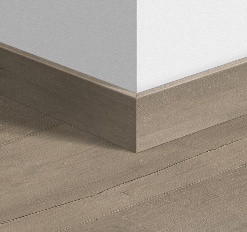 Plinthe pour sols stratifiés Quick Step, Mdf, décor Bois patiné blanc, h.5.80 x L. 240.00 cm