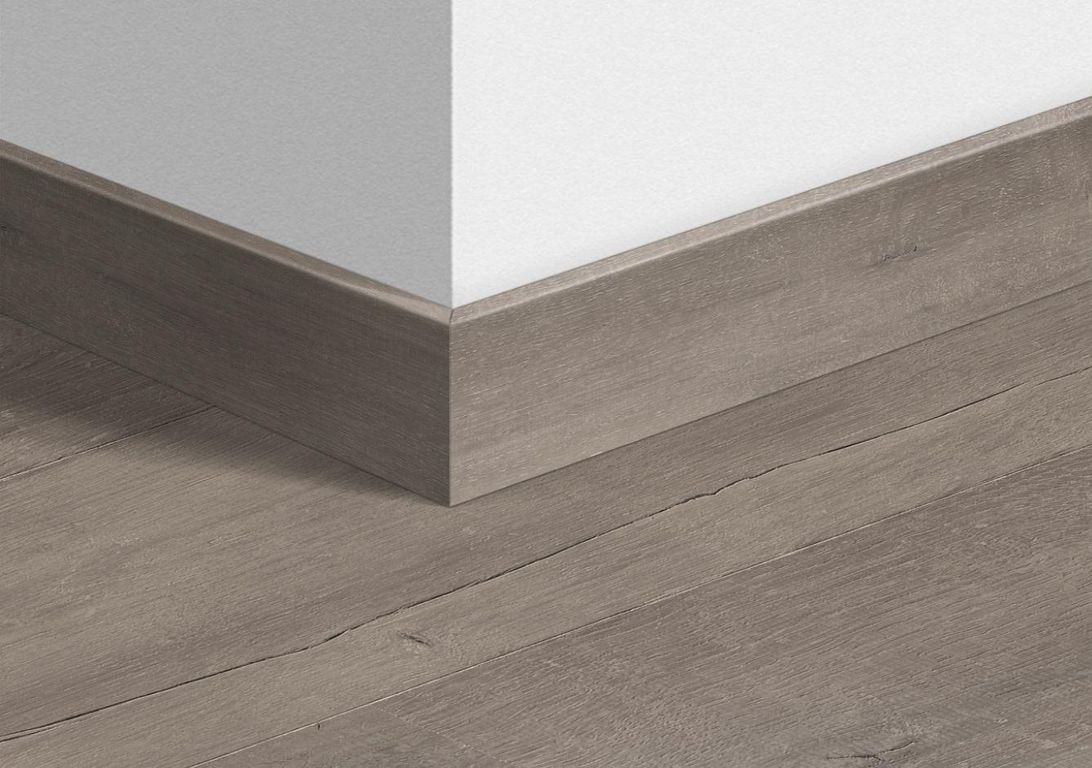 Plinthe pour sols stratifiés Quick Step, Mdf, décor Bois patiné gris, h.5.80 x L. 240.00 cm