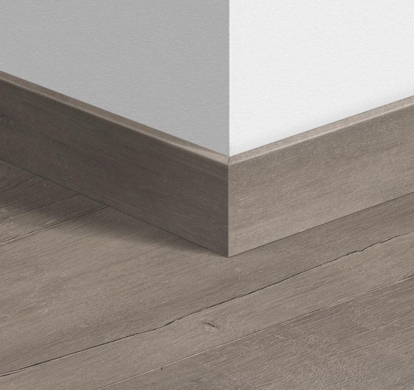 Plinthe pour sols stratifiés Quick Step, Mdf, décor Bois patiné gris, h.5.80 x L. 240.00 cm