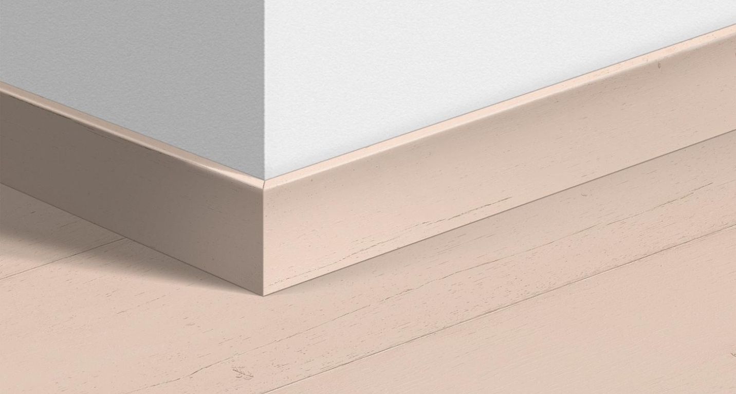 Plinthe pour sols stratifiés Quick Step, Mdf, décor Bois peint rose, h.5.80 x L. 240.00 cm