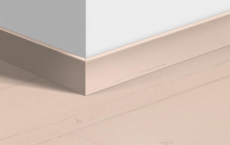 Plinthe pour sols stratifiés Quick Step, Mdf, décor Bois peint rose, h.5.80 x L. 240.00 cm