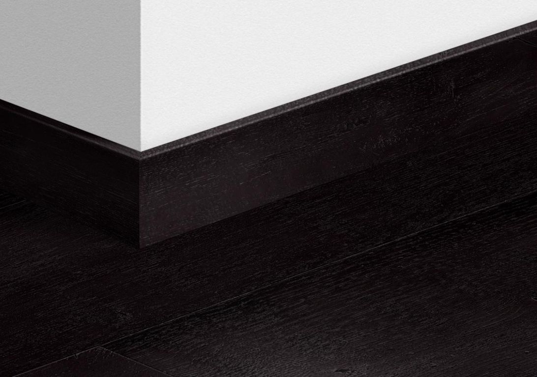 Plinthe pour sols stratifiés Quick Step, Mdf, décor Bois peint noir, h.5.80 x L. 240.00 cm