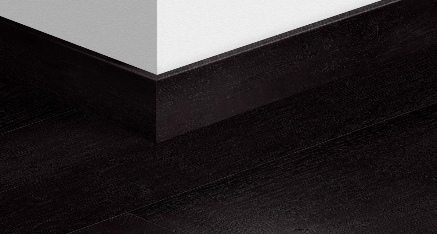 Plinthe pour sols stratifiés Quick Step, Mdf, décor Bois peint noir, h.5.80 x L. 240.00 cm