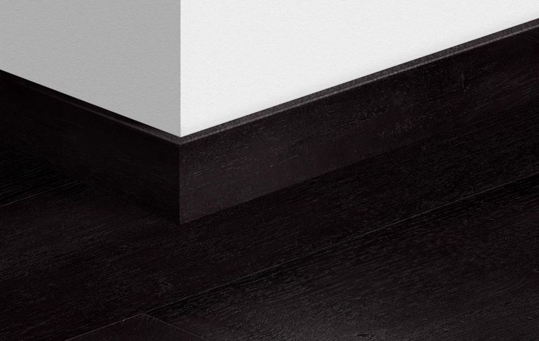 Plinthe pour sols stratifiés Quick Step, Mdf, décor Bois peint noir, h.5.80 x L. 240.00 cm