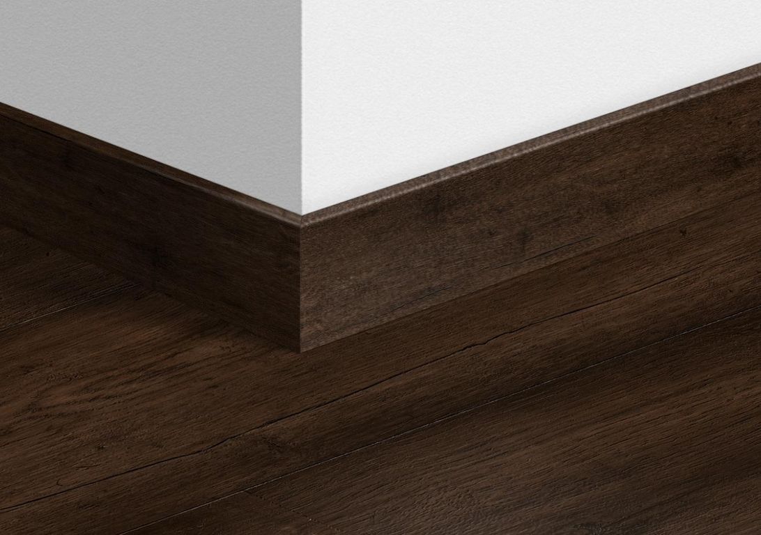 Plinthe pour sols stratifiés Quick Step, Mdf, décor Bois ciré brun, h.5.80 x L. 240.00 cm