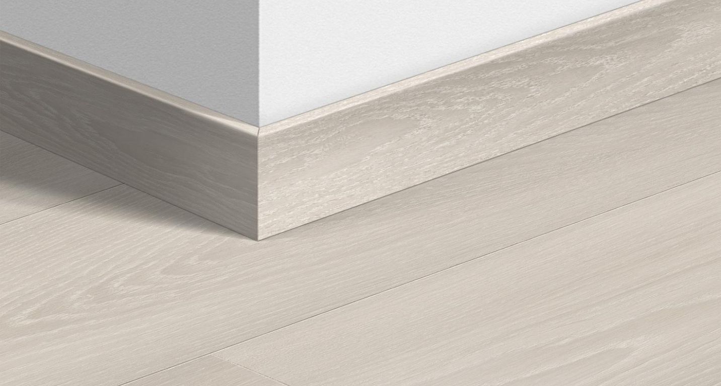 Plinthe pour sols stratifiés Quick Step, Mdf, décor Bois blanc premium, h.5.80 x L. 240.00 cm