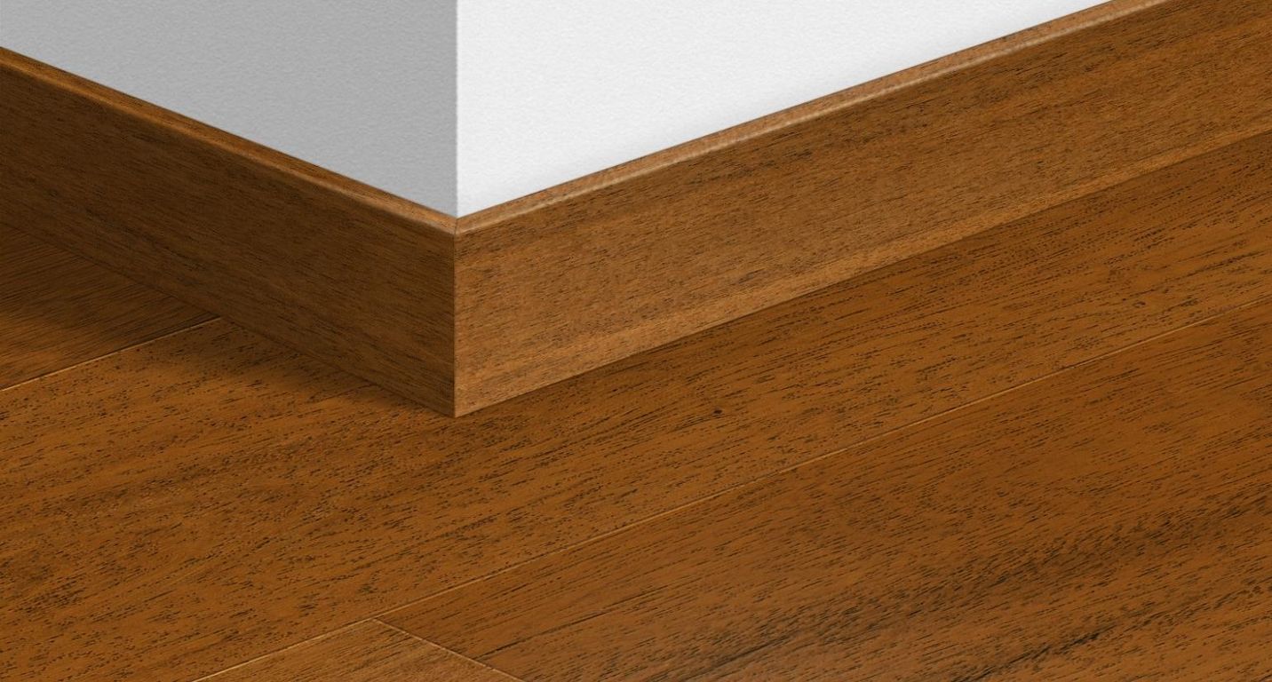 Plinthe pour sols stratifiés Quick Step, Mdf, décor Bois merbau, h.5.80 x L. 240.00 cm