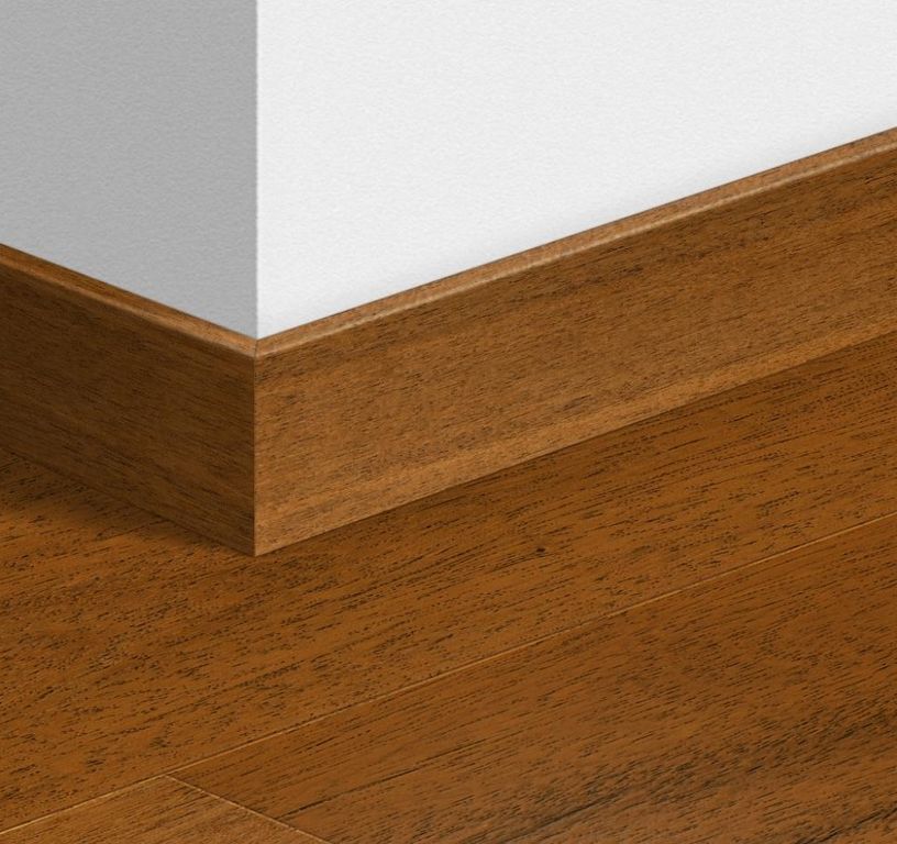 Plinthe pour sols stratifiés Quick Step, Mdf, décor Bois merbau, h.5.80 x L. 240.00 cm