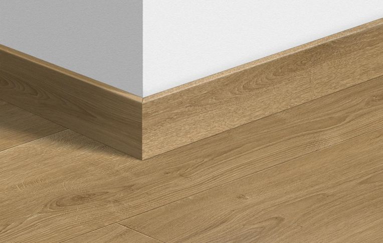 Plinthe pour sols stratifiés Quick Step, Mdf, décor Bois nature brossé chaud, h.5.80 x L. 240.00 cm