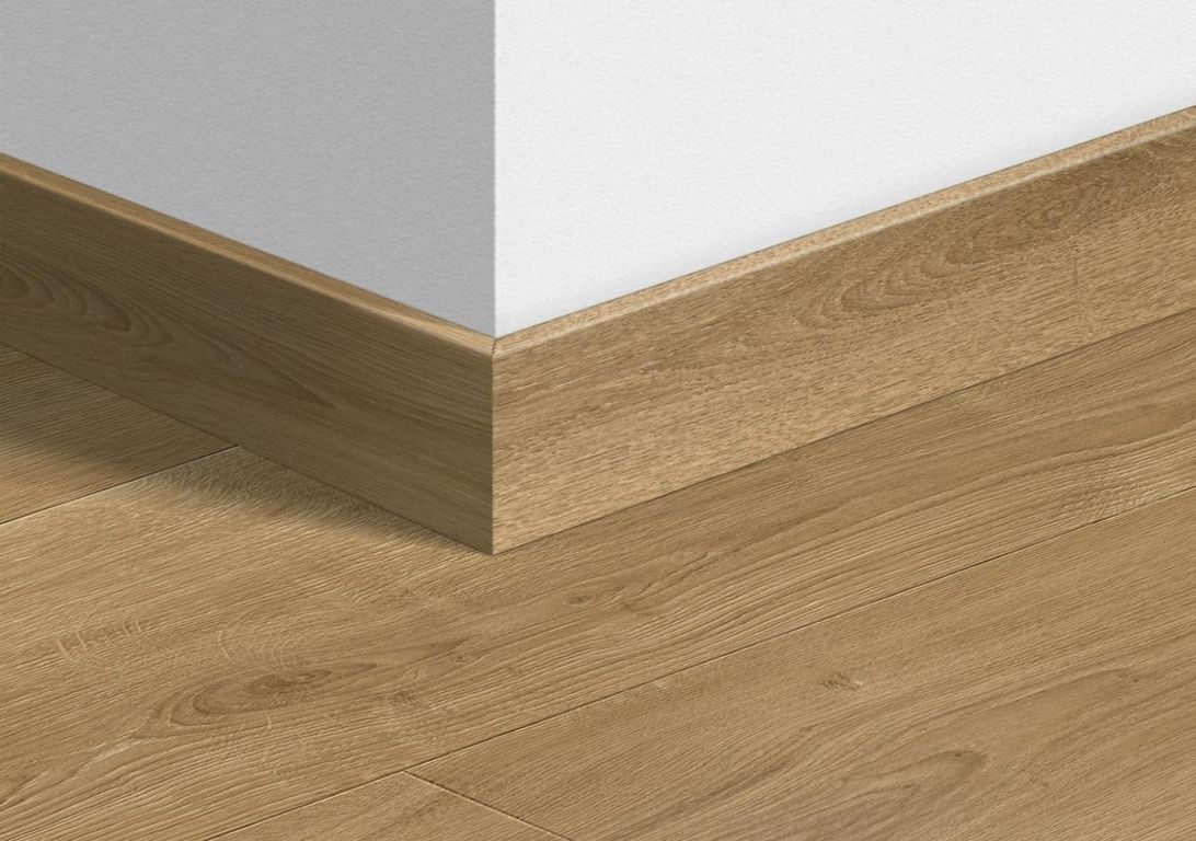 Plinthe pour sols stratifiés Quick Step, Mdf, décor Bois nature brossé chaud, h.5.80 x L. 240.00 cm