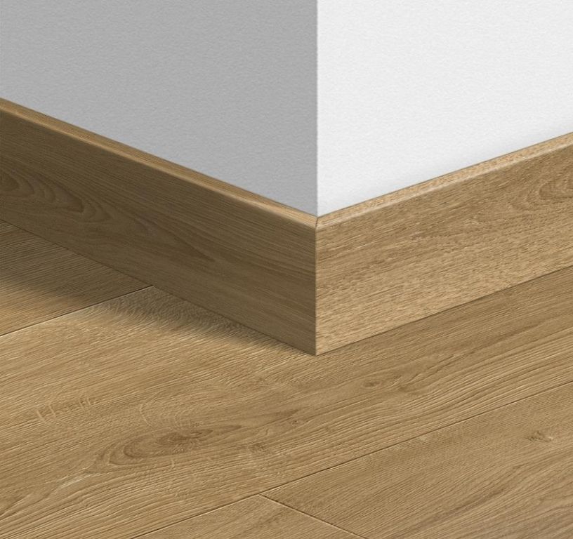 Plinthe pour sols stratifiés Quick Step, Mdf, décor Bois nature brossé chaud, h.5.80 x L. 240.00 cm