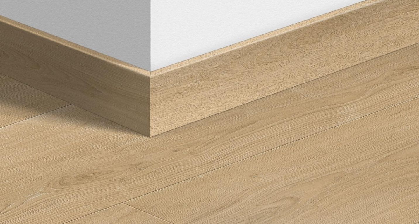 Plinthe pour sols stratifiés Quick Step, Mdf, décor Bois chêne brossé, h.5.80 x L. 240.00 cm