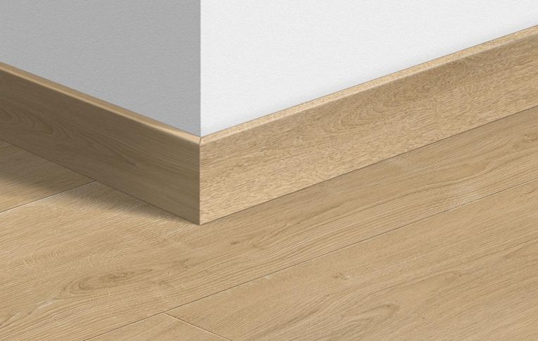 Plinthe pour sols stratifiés Quick Step, Mdf, décor Bois chêne brossé, h.5.80 x L. 240.00 cm